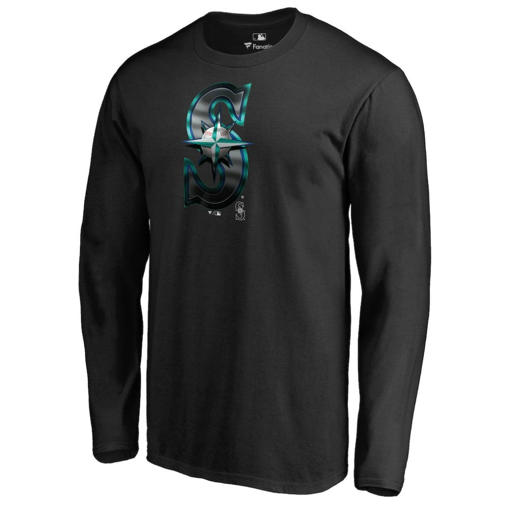 Seattle Mariners Midnight Mascot Long Sleeve T-Shirt | MLB Sale