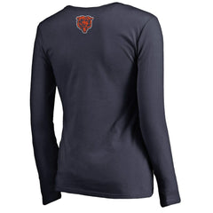 Chicago Bears  Women's Monsters Long Sleeve V-Neck T-Shirt
