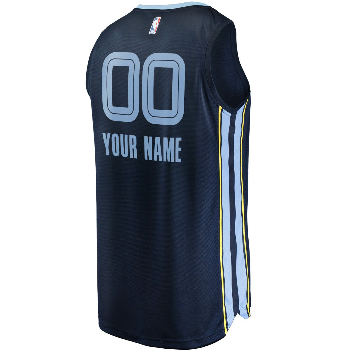 Memphis Grizzlies Fast Break Custom Replica Jersey Navy New