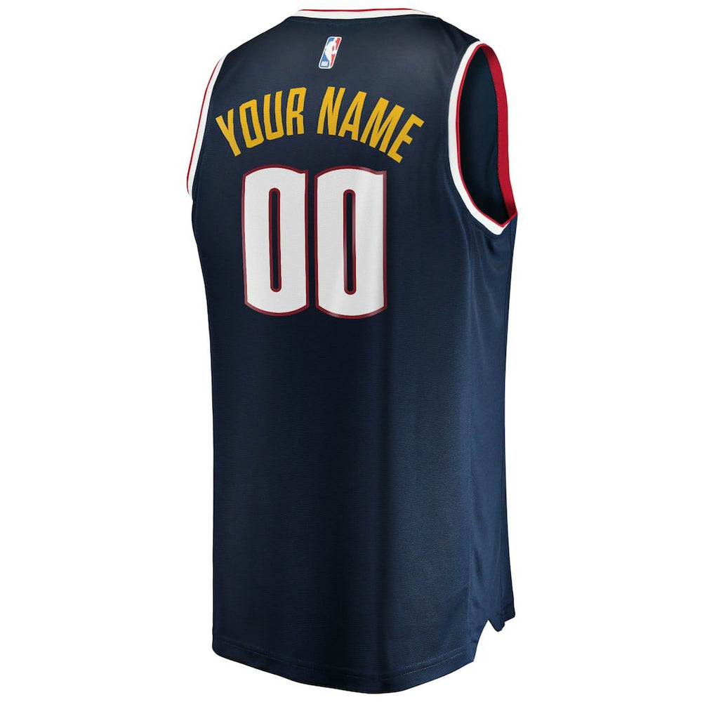 Denver Nuggets Youth Fast Break Custom Replica Jersey Navy sale Discount