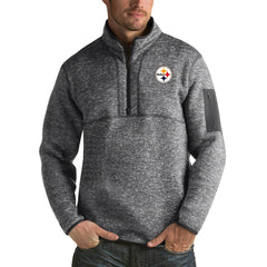 Pittsburgh Steelers  Antigua Fortune Big & Tall Quarter-Zip Pullover Jacket