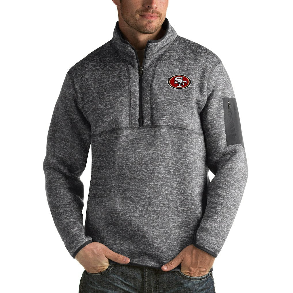 San Francisco 49ers  Antigua Fortune Big & Tall Quarter-Zip Pullover Jacket