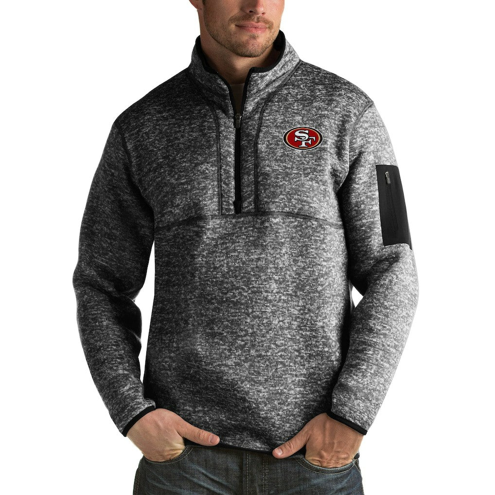 San Francisco 49ers  Antigua Fortune Big & Tall Quarter-Zip Pullover Jacket