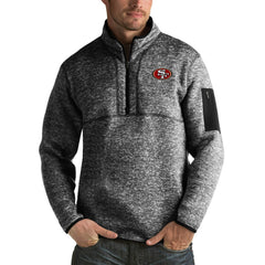 San Francisco 49ers  Antigua Fortune Big & Tall Quarter-Zip Pullover Jacket
