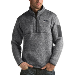 Seattle Seahawks  Antigua Fortune Big & Tall Quarter-Zip Pullover Jacket