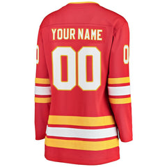 Calgary Flames Fanatics Women's Home Breakaway Custom Jersey For Sale