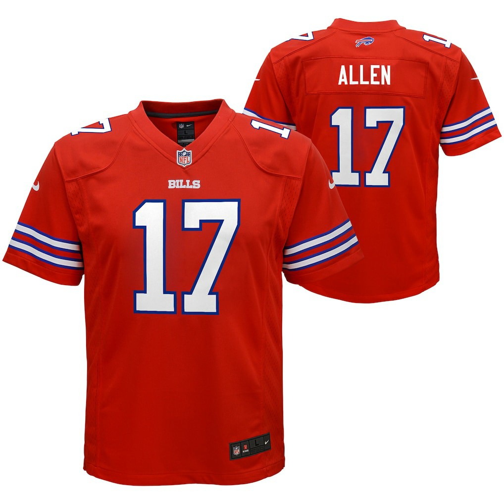 Buffalo Bills Nike Josh Allen  Youth Game Jersey