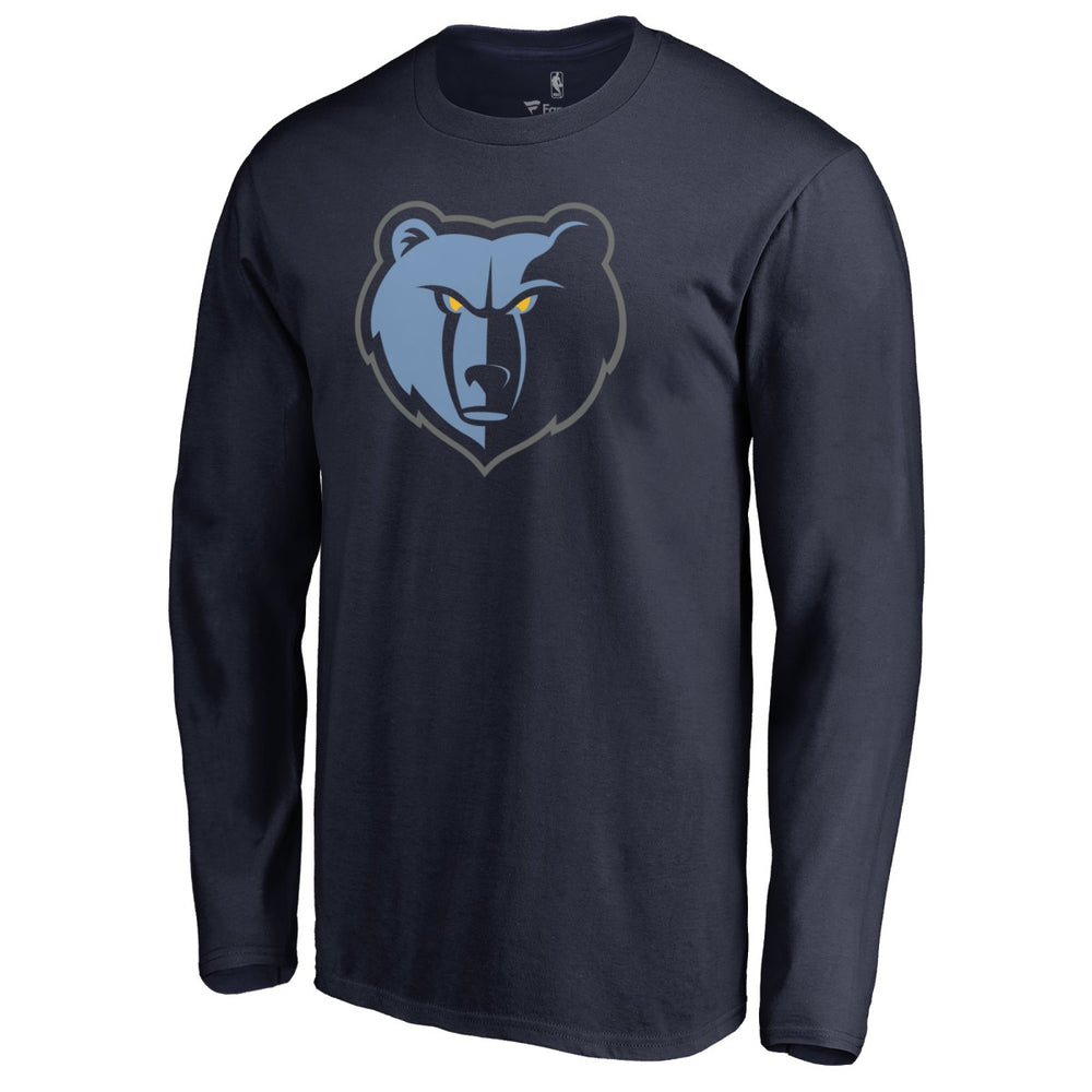 Memphis Grizzlies New Primary Logo Long Sleeve T-Shirt Outlet