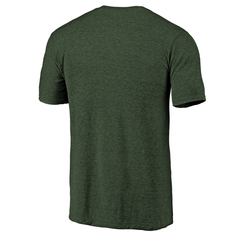 Green Bay Packers  Primary Logo Left Chest Distressed Tri-Blend T-Shirt
