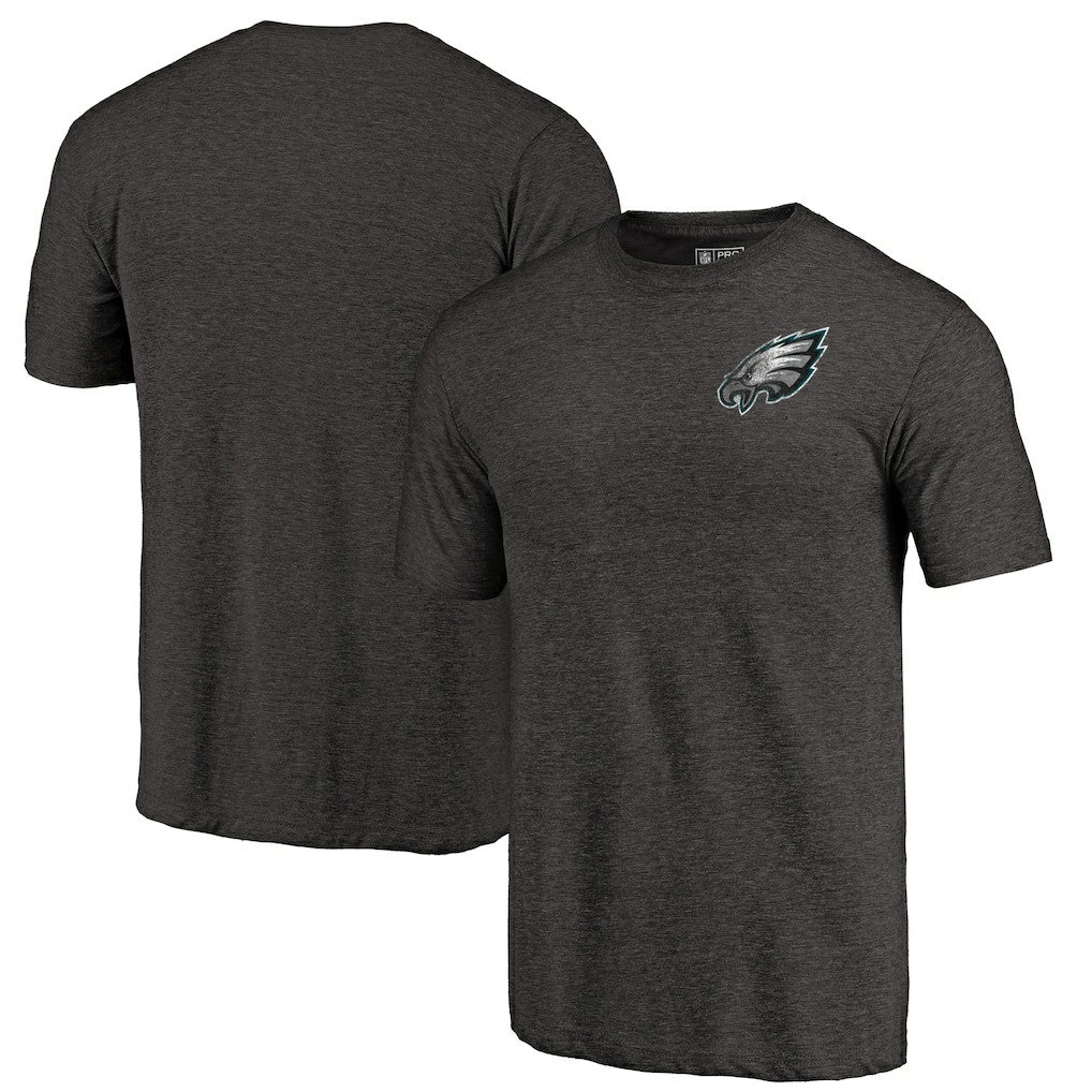 Philadelphia Eagles  Primary Logo Left Chest Distressed Tri-Blend T-Shirt