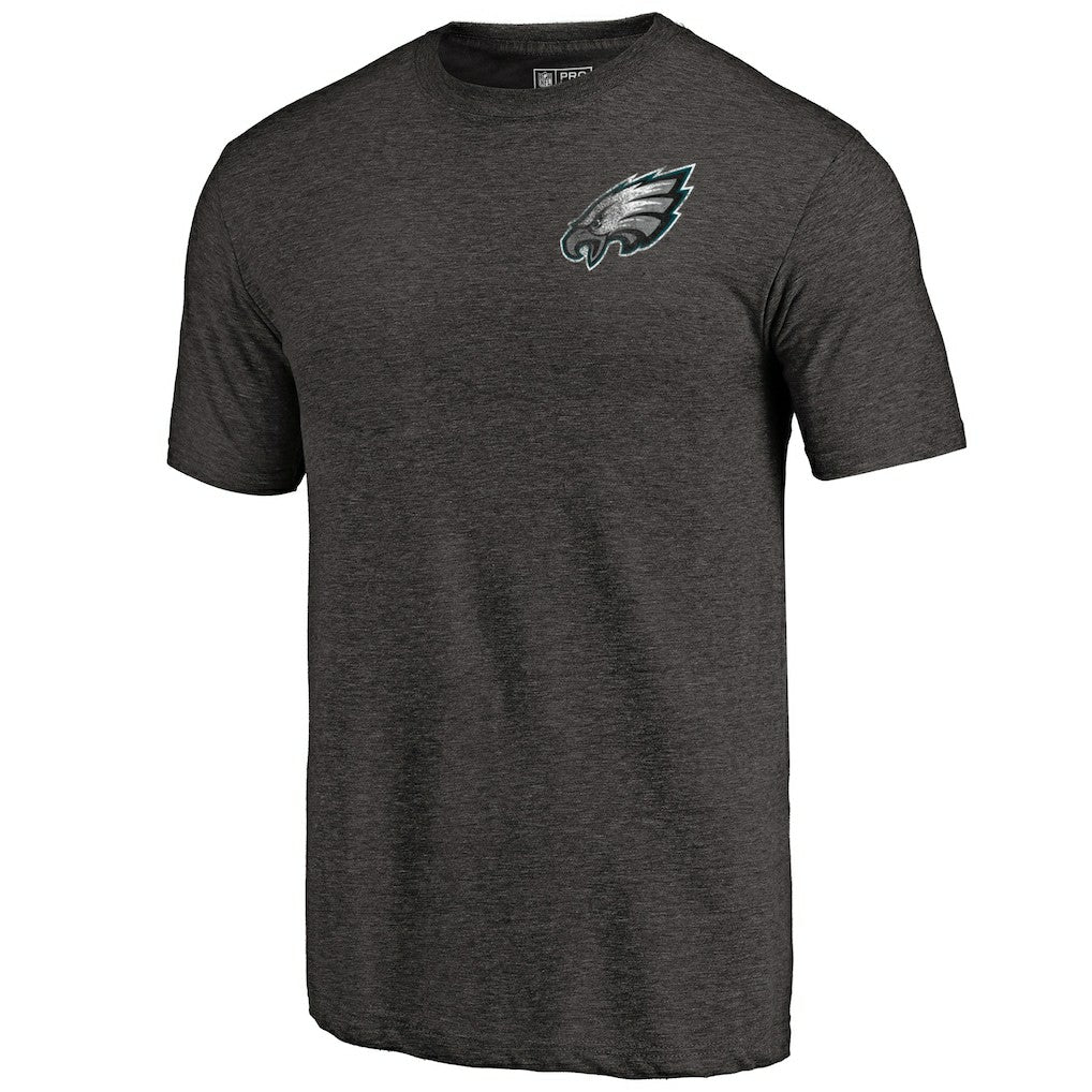 Philadelphia Eagles  Primary Logo Left Chest Distressed Tri-Blend T-Shirt