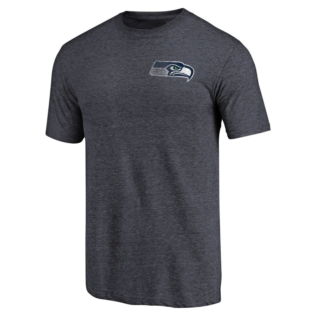 Seattle Seahawks  Primary Logo Left Chest Distressed Tri-Blend T-Shirt