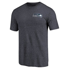 Seattle Seahawks  Primary Logo Left Chest Distressed Tri-Blend T-Shirt