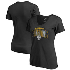 Pittsburgh Penguins Women's Arch Smoke V-Neck T-Shirt Outlet