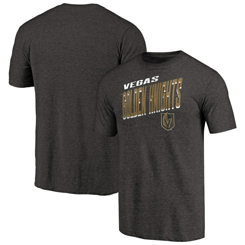 Vegas Golden Knights Slant Strike Tri-Blend T-Shirt Online