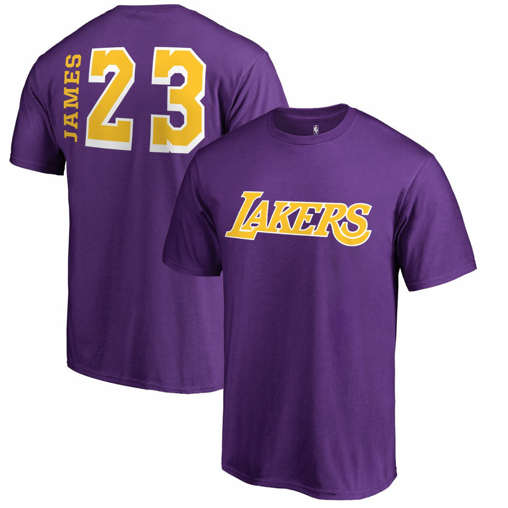 LeBron James Los Angeles Lakers Sidesweep Name & Number T-Shirt New