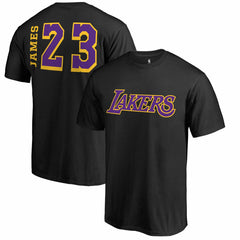 LeBron James Los Angeles Lakers Sidesweep Name & Number T-Shirt Online