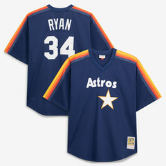 Nolan Ryan Houston Astros Mitchell & Ness Cooperstown Collection Big & Tall Mesh Batting Practice Jersey | MLB Online