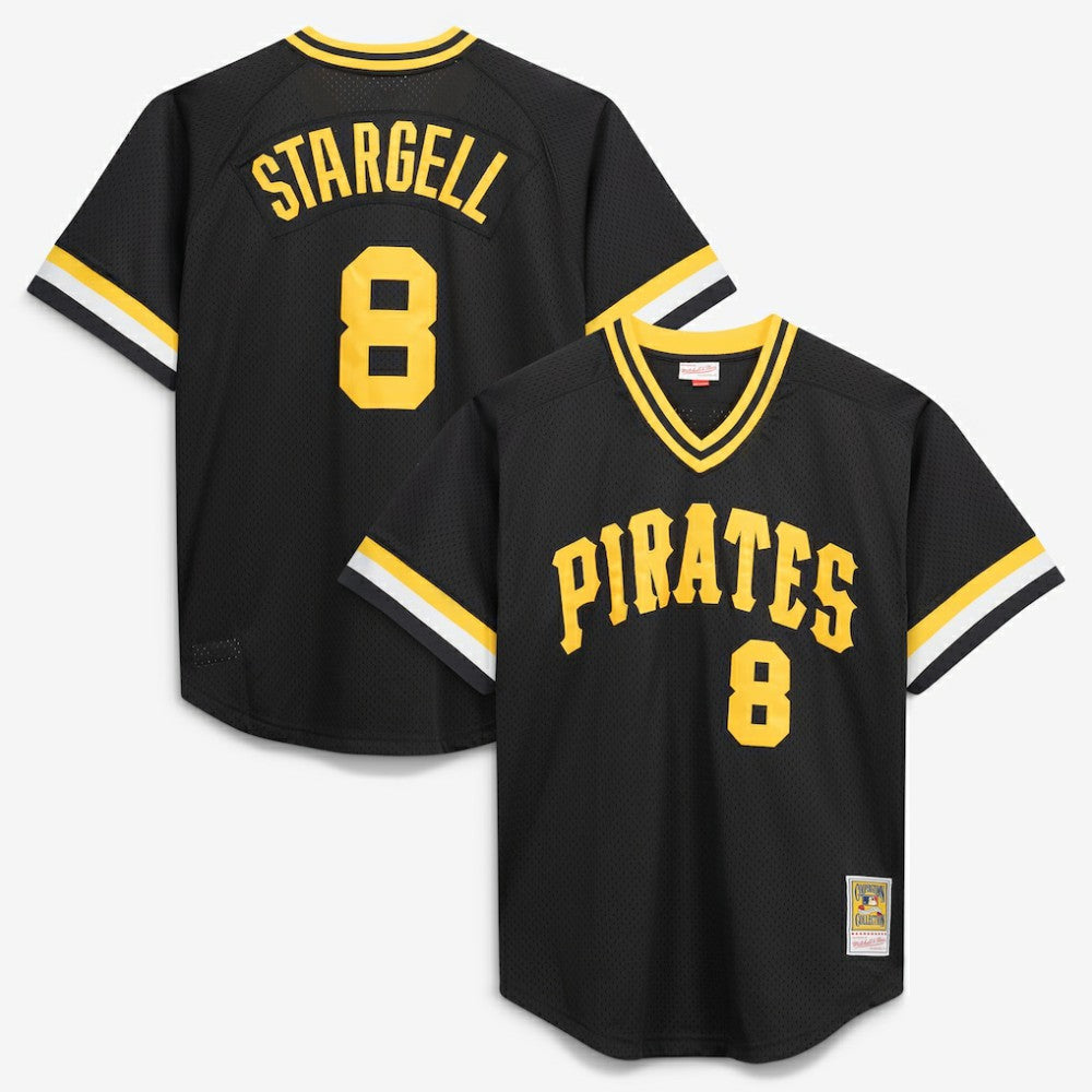 Willie Stargell Pittsburgh Pirates Mitchell & Ness Cooperstown Collection Big & Tall Mesh Batting Practice Jersey | MLB Sale