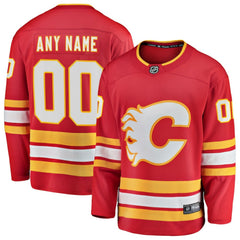 Calgary Flames Fanatics Home Breakaway Custom Jersey Sale
