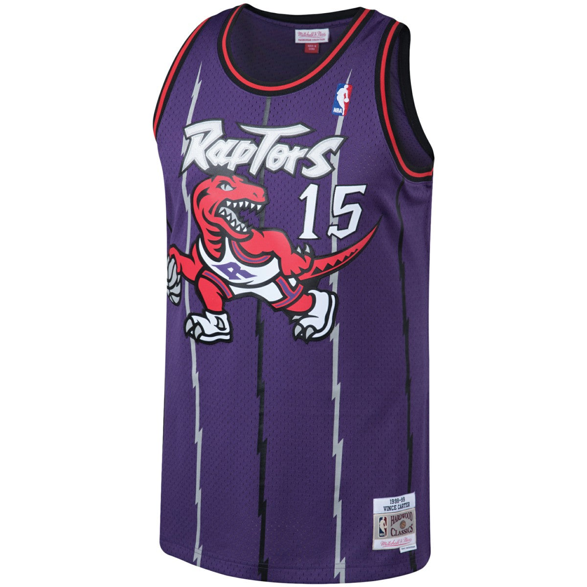Vince Carter Toronto Raptors 1998/99 Big & Tall Hardwood Classics Swingman Jersey New