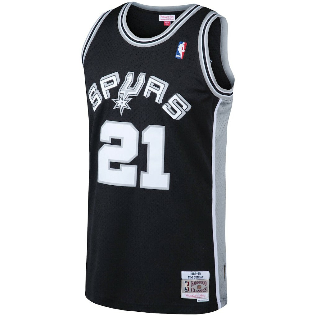 Tim Duncan San Antonio Spurs 1998/99 Big & Tall Hardwood Classics Swingman Jersey New