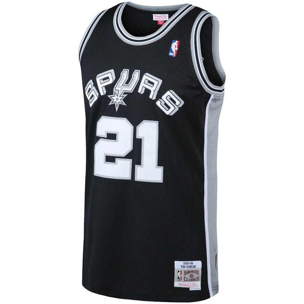 Tim Duncan San Antonio Spurs 1998/99 Big & Tall Hardwood Classics Swingman Jersey New