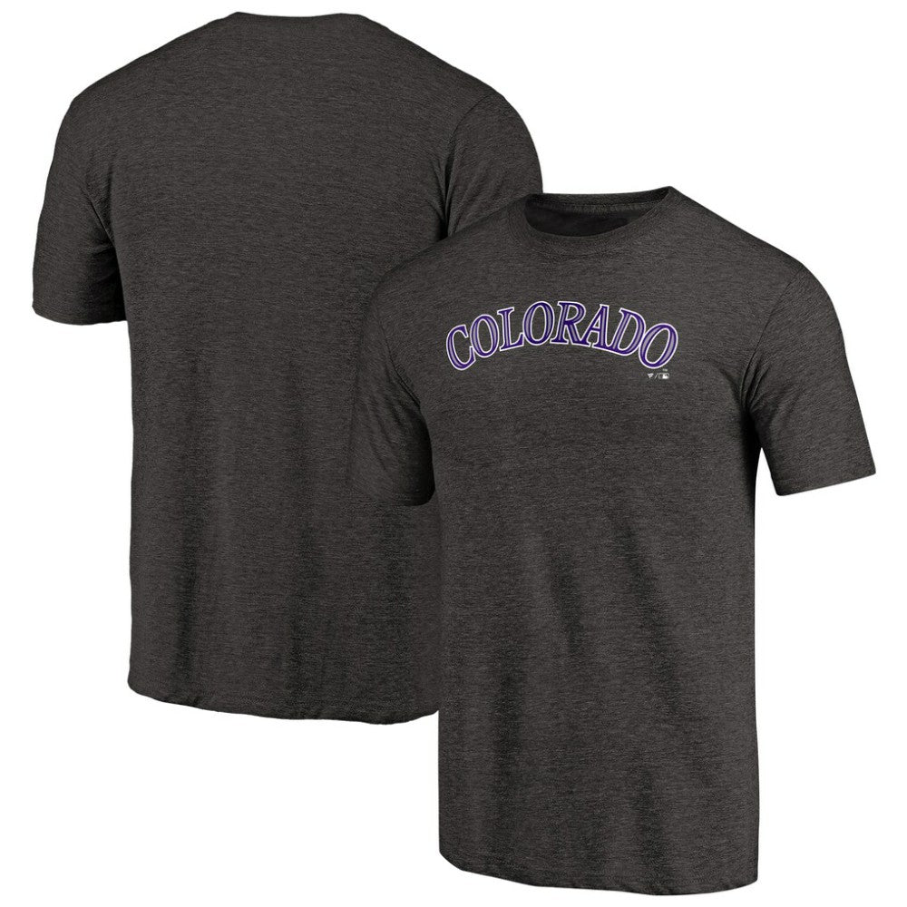 Colorado Rockies Team Wordmark Tri-Blend T-Shirt | MLB Outlet