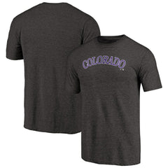 Colorado Rockies Team Wordmark Tri-Blend T-Shirt | MLB Outlet