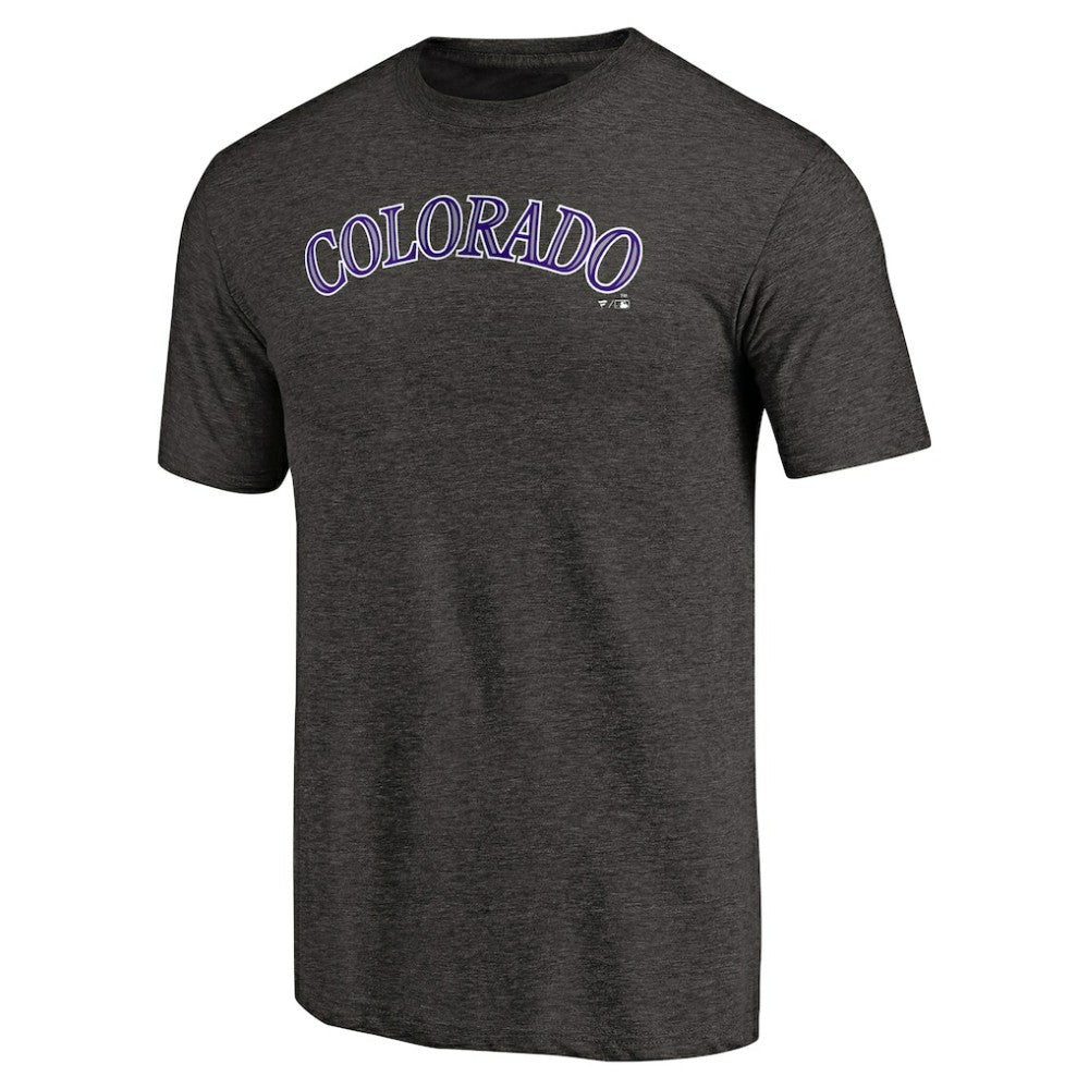 Colorado Rockies Team Wordmark Tri-Blend T-Shirt | MLB Outlet