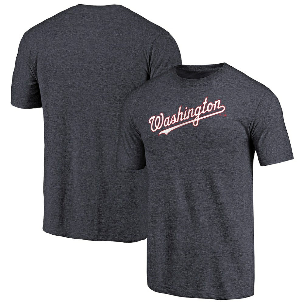 Washington Nationals Team Wordmark Tri-Blend T-Shirt | MLB US