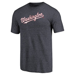 Washington Nationals Team Wordmark Tri-Blend T-Shirt | MLB US