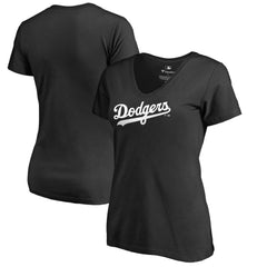 Los Angeles Dodgers Women's Team Wordmark V-Neck T-Shirt | MLB US