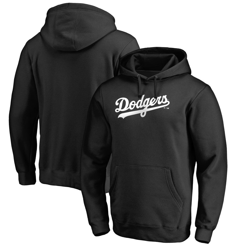 Los Angeles Dodgers Official Wordmark Fitted Pullover Hoodie | MLB New