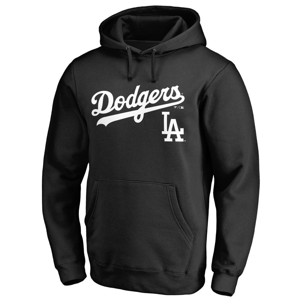 Los Angeles Dodgers Team Lockup Fitted Pullover Hoodie | MLB US