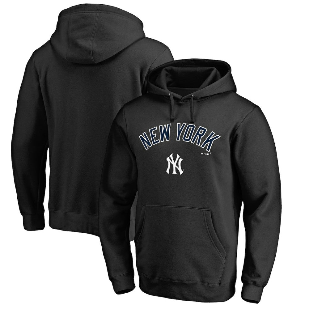 New York Yankees Team Lockup Fitted Pullover Hoodie | MLB On Sale
