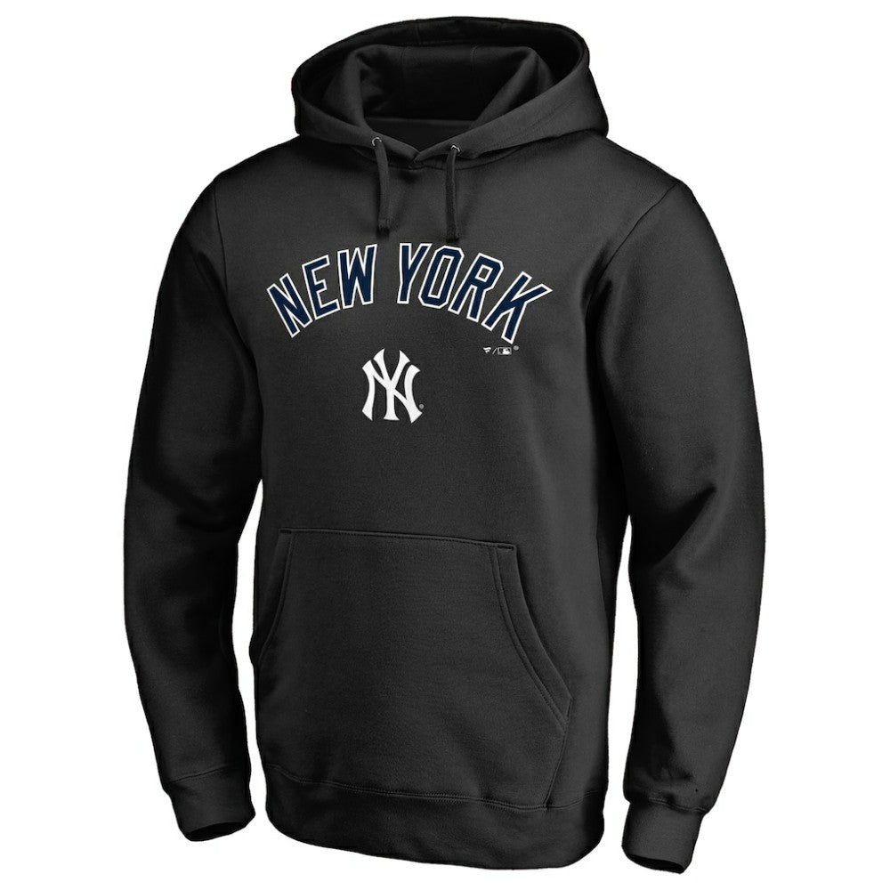 New York Yankees Team Lockup Fitted Pullover Hoodie | MLB On Sale