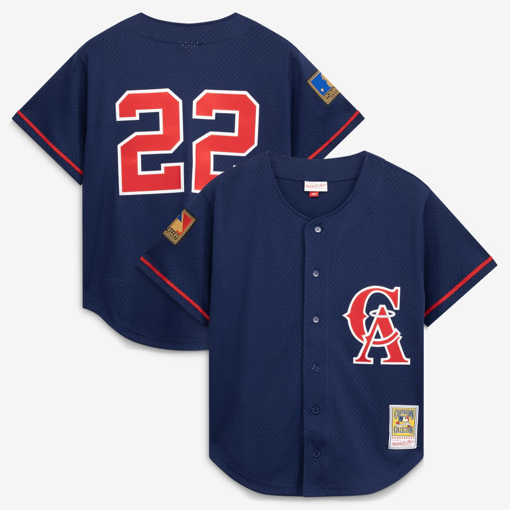 Bo Jackson California Angels Mitchell & Ness Cooperstown Collection Mesh Batting Practice Button-Up Jersey | MLB Sale