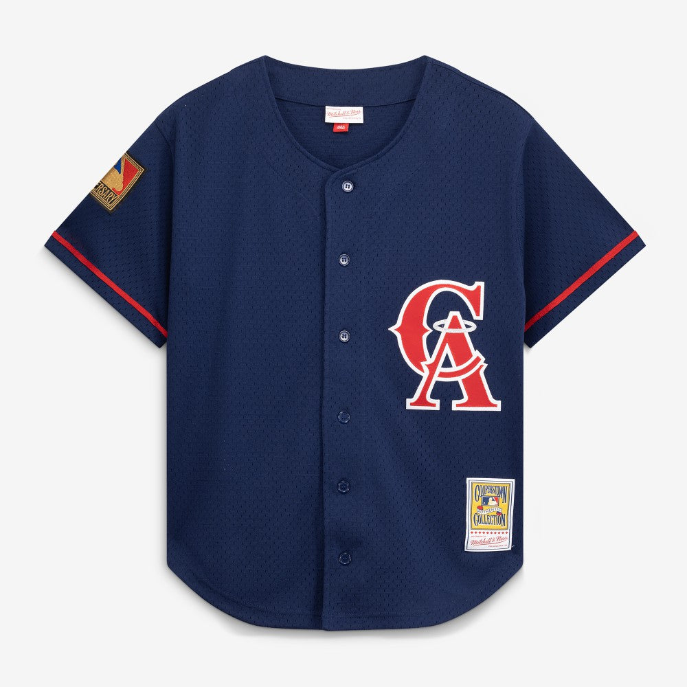 Bo Jackson California Angels Mitchell & Ness Cooperstown Collection Mesh Batting Practice Button-Up Jersey | MLB Sale