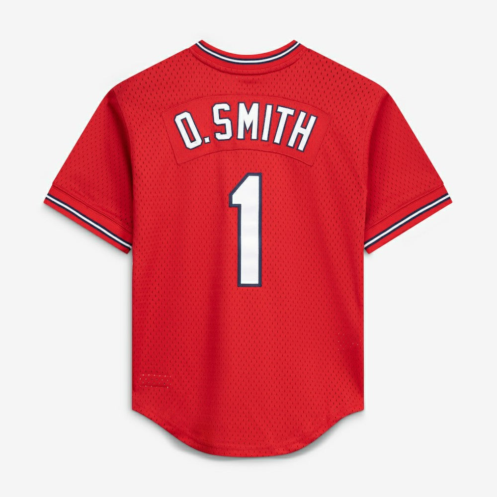 Ozzie Smith St. Louis Cardinals Mitchell & Ness Youth Cooperstown Collection Mesh Batting Practice Jersey | MLB New