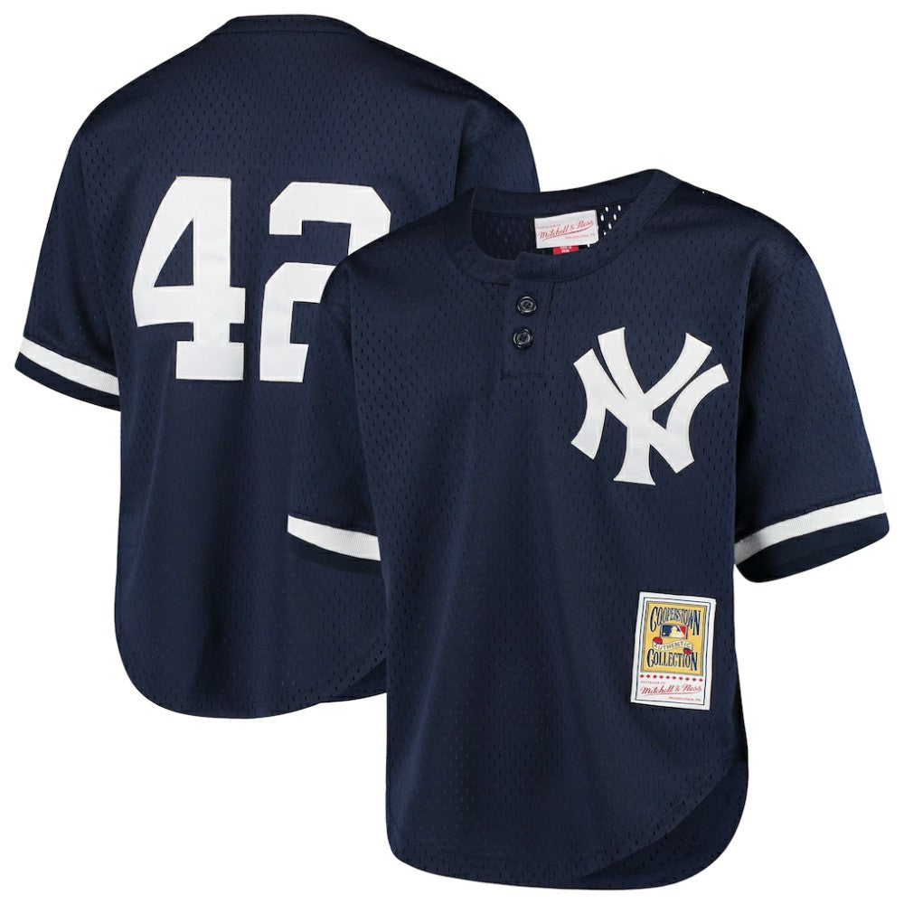 Mariano Rivera New York Yankees Mitchell & Ness Youth Cooperstown Collection Mesh Batting Practice Jersey | MLB Outlet