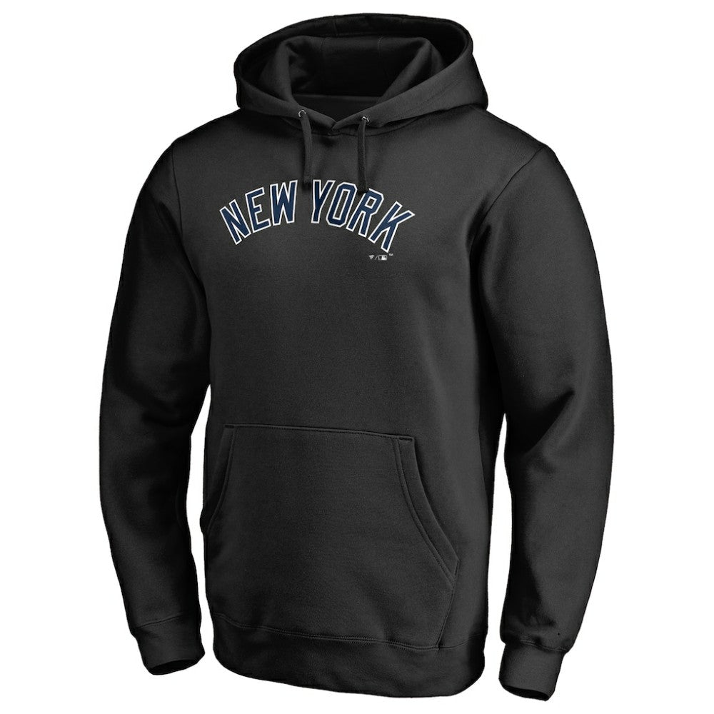 New York Yankees Official Wordmark Fitted Pullover Hoodie | MLB Discount
