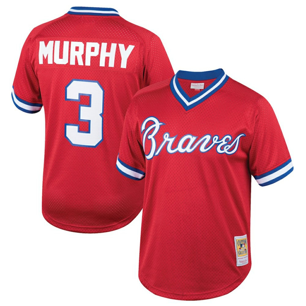 Dale Murphy Atlanta Braves Mitchell & Ness Youth Cooperstown Collection Mesh Batting Practice Jersey | MLB New