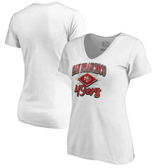 San Francisco 49ers  Women's Artifact V-Neck T-Shirt