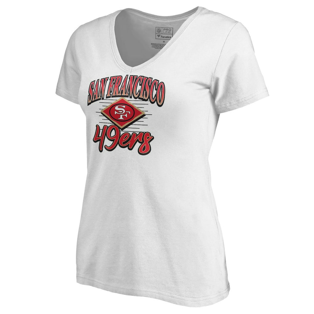 San Francisco 49ers  Women's Artifact V-Neck T-Shirt