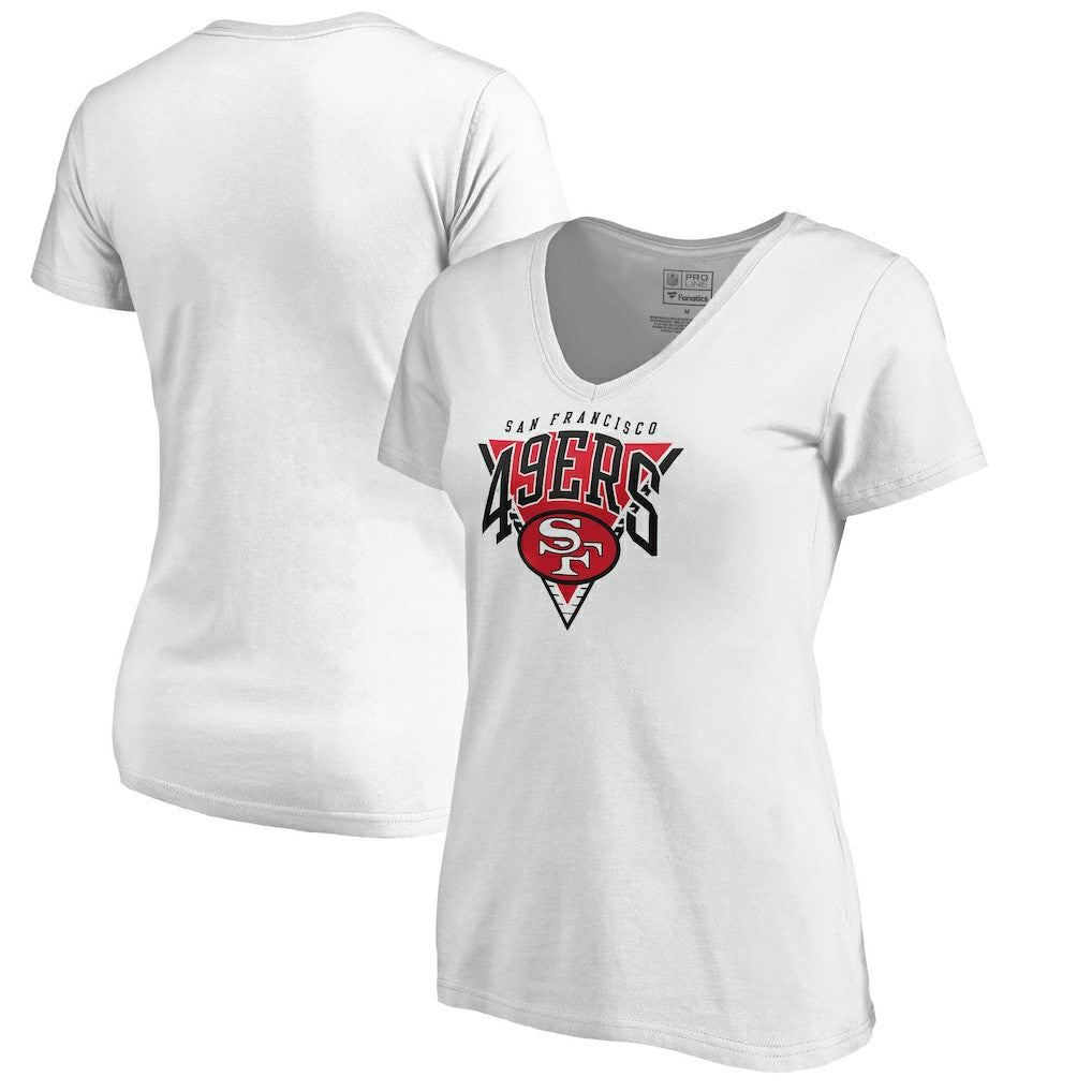 San Francisco 49ers  Women's Frontline V-Neck T-Shirt