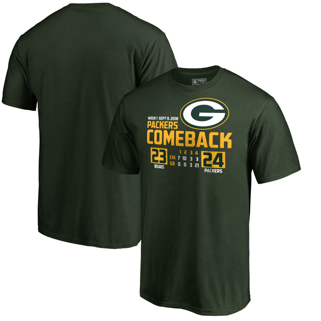 Green Bay Packers  The Comeback T-Shirt