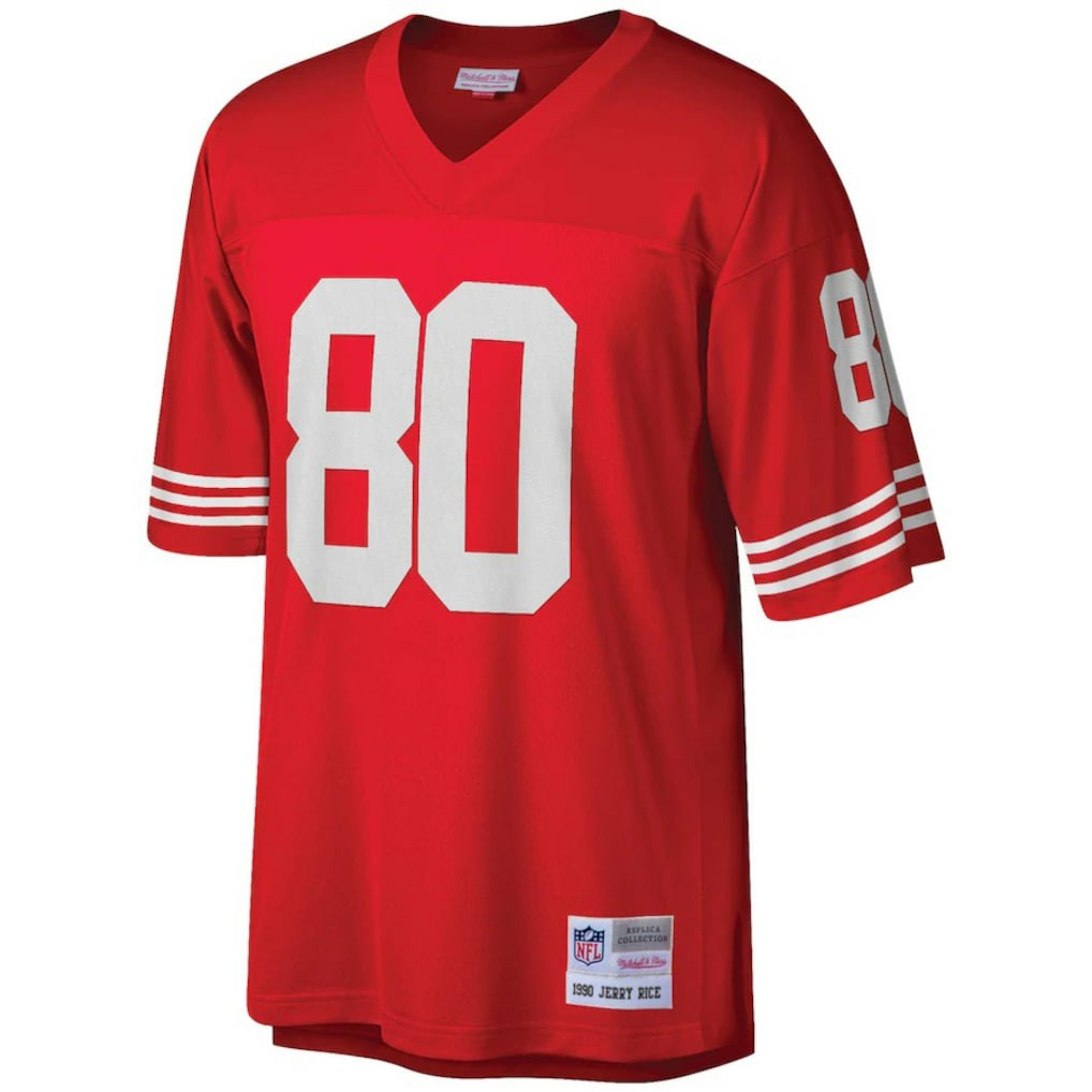 San Francisco 49ers Mitchell & Ness Jerry Rice  Big & Tall 1990 Retired Player Replica Jersey