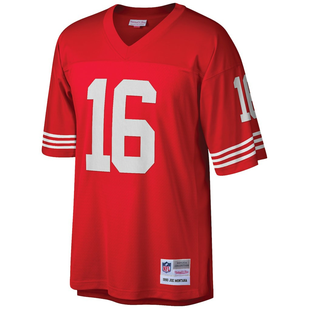 San Francisco 49ers Mitchell & Ness Joe Montana  Big & Tall 1990 Retired Player Replica Jersey