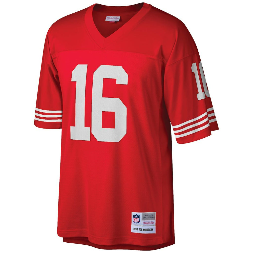 San Francisco 49ers Mitchell & Ness Joe Montana  Big & Tall 1990 Retired Player Replica Jersey
